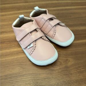 Little Love Bug Pink Shoes with Velcro Straps - Toddler Girls 10